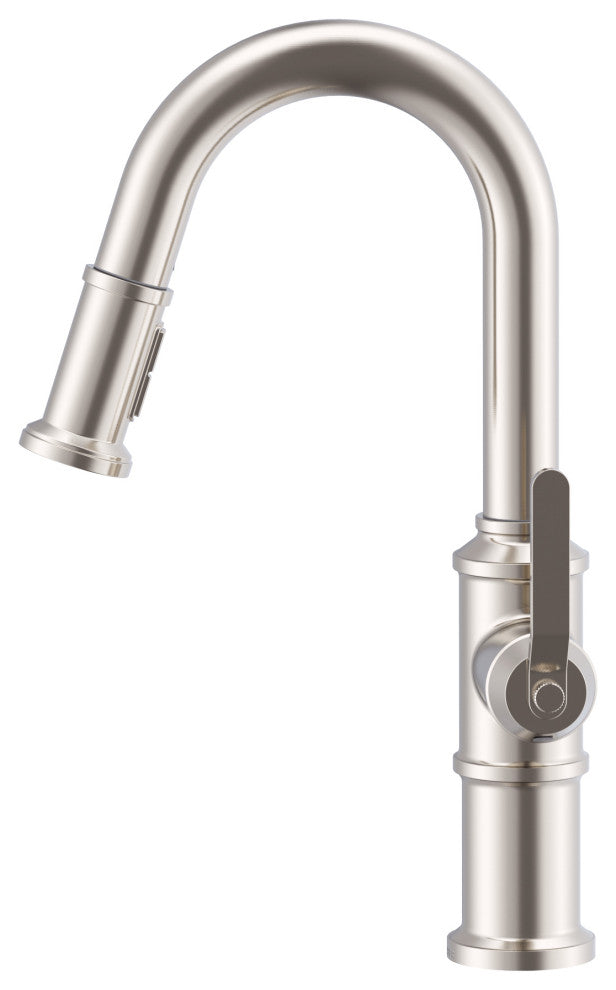 Kinzie Single Handle Pull-Down Prep Faucet, Stainless Steel