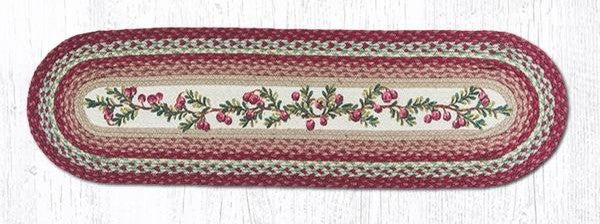 Cranberries Oval Patch Runner 13"x48"