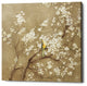"White Cherry Blossom I Neutral" Giclee Canvas Wall Art, 26"x26"