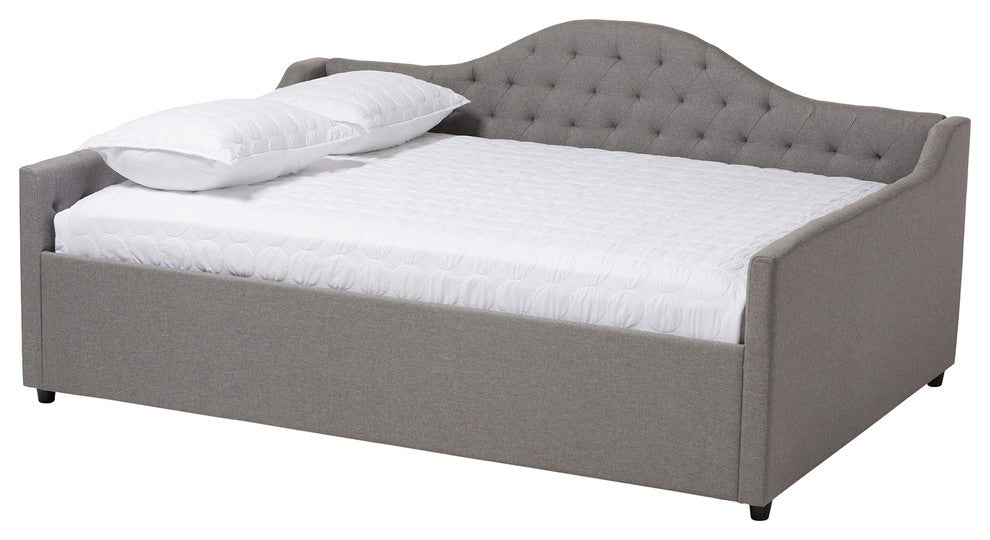 Eliza Modern and Contemporary Grey Fabric Upholstered Full Size Daybed