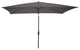 Pure Garden 10' Rectangular Patio Umbrella, Gray