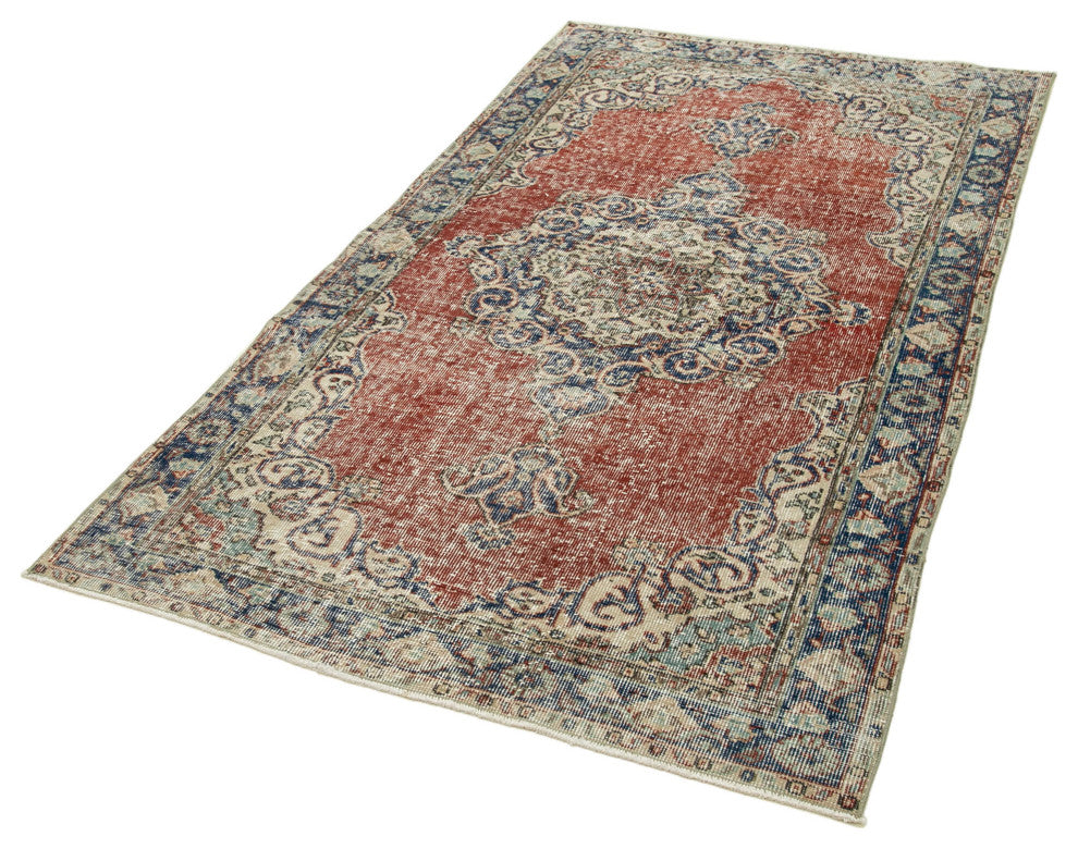 Rug N Carpet - Handmade Turkish 3' 10" x 6' 9" Unique Small Area Rug
