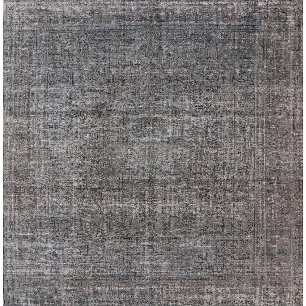 Ahgly Company Indoor Square Mid-Century Modern Area Rugs, 3' Square