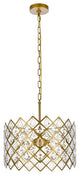 Lyla 16" Pendant, Brass