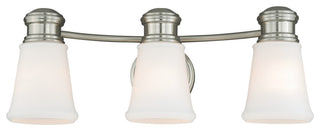 Malie 3-Light Vanity Satin Nickel