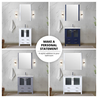 Lexora Volez Bath Vanity, Navy Blue