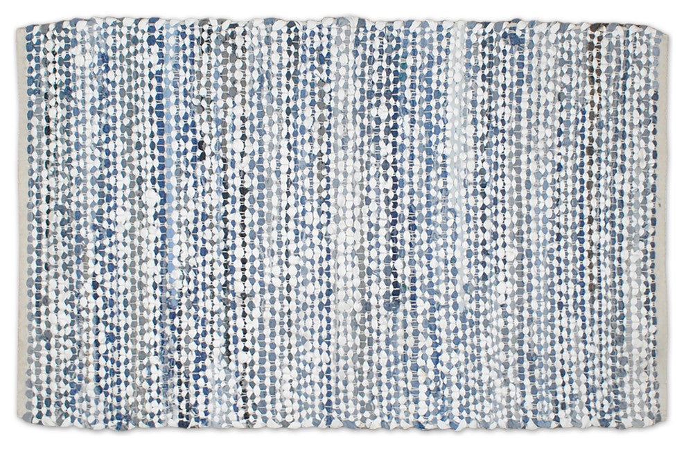 DII Multi Denim Rag Rug 2x3Ft