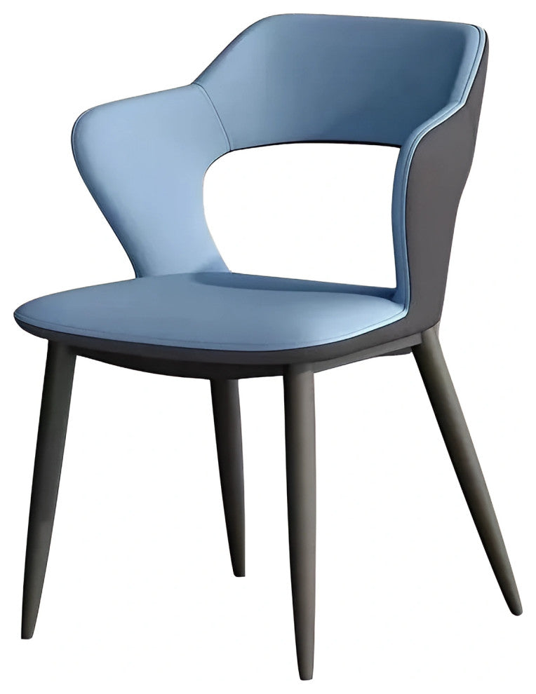 Modern Minimalist Red Backrest Desk Chair, Sky Blue