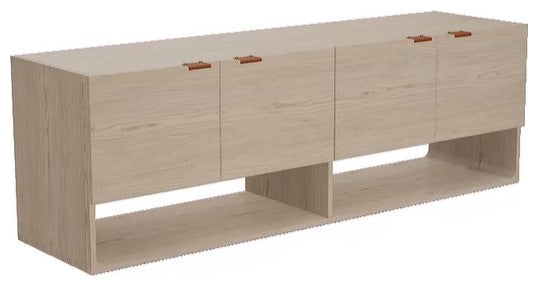 Cantor 67" Media Cabinet, Finish: Dove, Umber