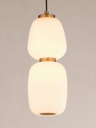 ET2 E25066-92 Soji 5"W LED Mini Pendant - Black / Gold