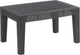Dark Gray Faux Rattan Coffee Table