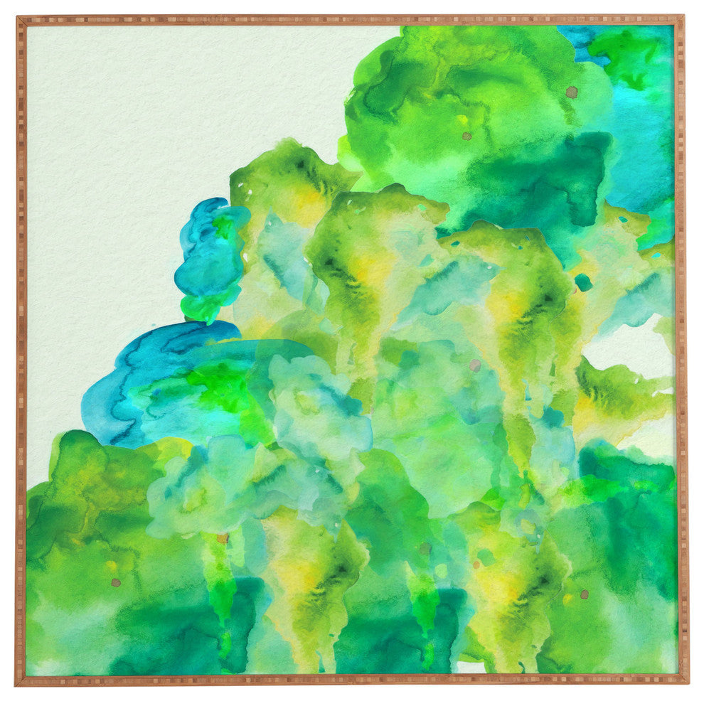 Deny Designs Viviana Gonzalez Watercolor love 3 Framed Wall Art