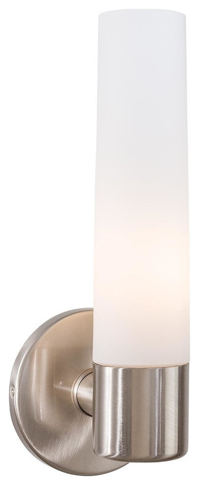 George Kovacs P5041 Saber 1 Light Wall Sconce, Brushed Nickel