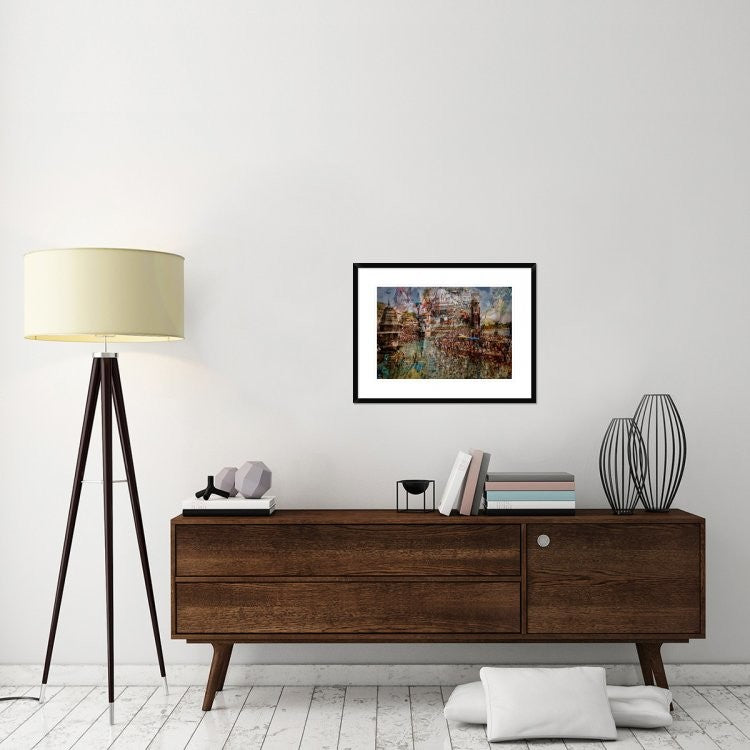 "Holy India" Framed Digital Print by Ralf Kayser, 30x23"