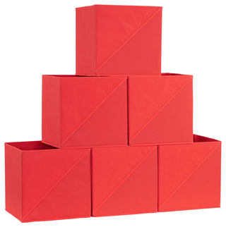 Foldable Storage Cubes, Red