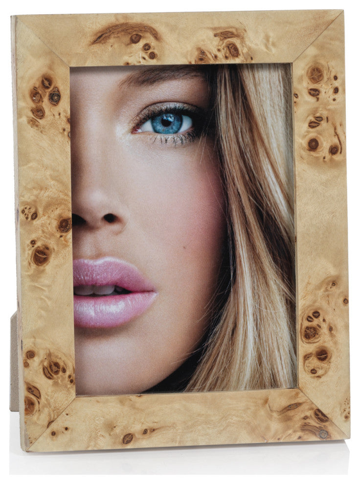 Bogor Burlwood Veneer Photo Frame, 5" x 7"