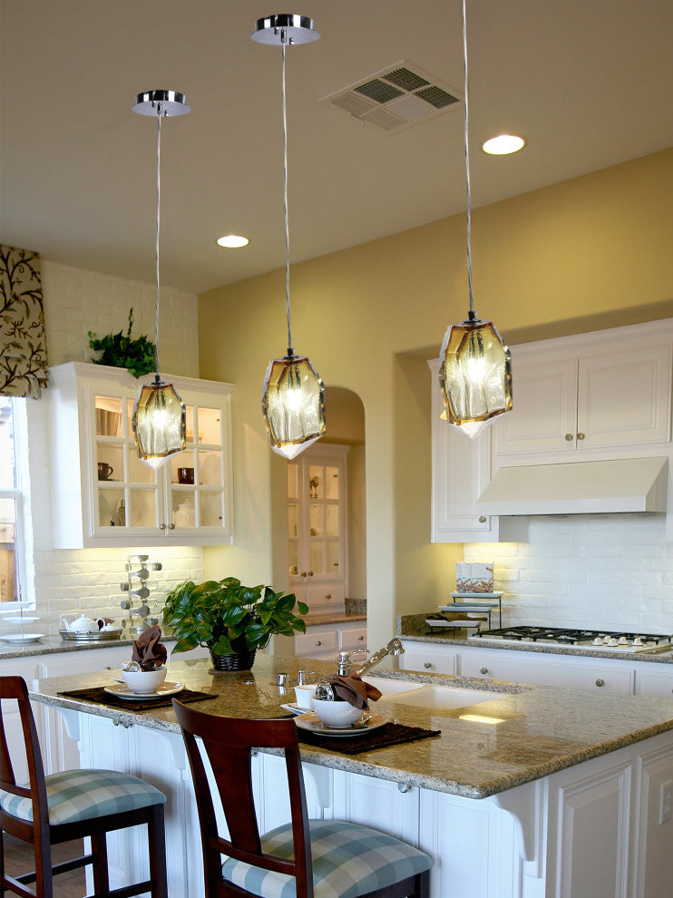 Dale Tiffany AH20213A Altair, 1 Light Mini Pendant 52 In and 8 In