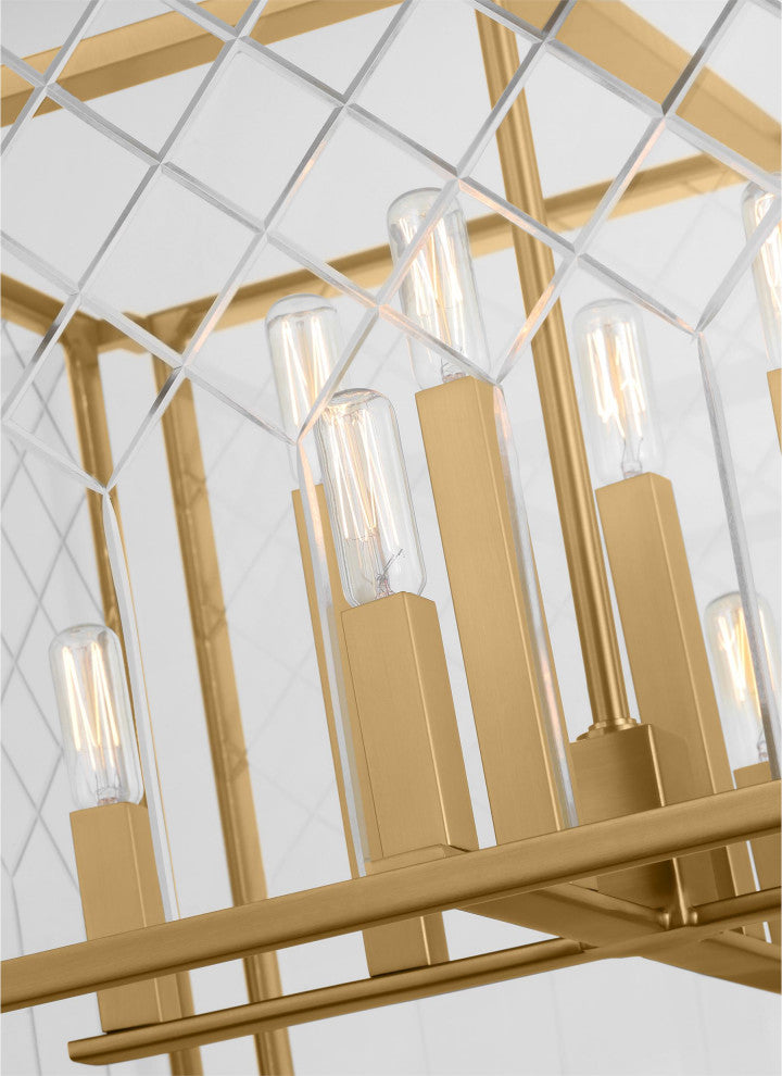 Erro Large Lantern, Burnished Brass