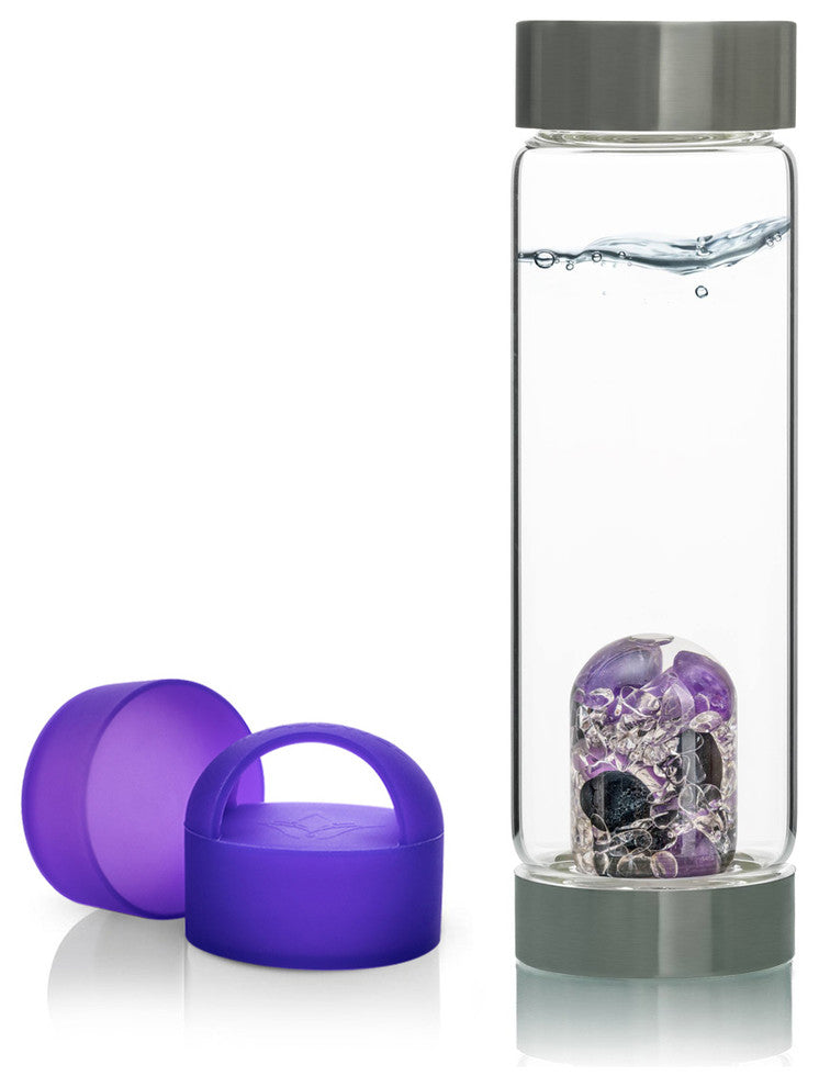 Water Bottle, VitaJuwel ViA Gemwater Bottle, Purple Loop Caps, Guardian
