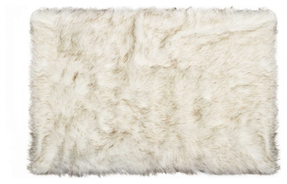 60"x96" Tan Sheepskin Rug or Throw