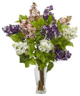 Lilac Silk Flower Arrangement