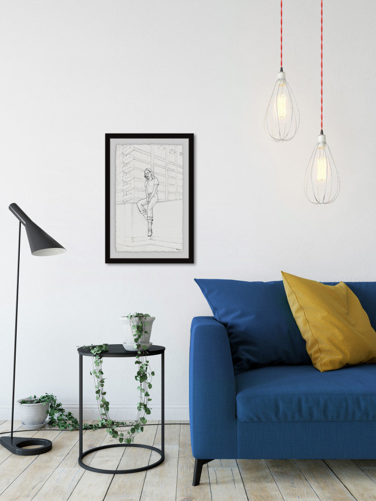 "At the Edge of Fashion" Framed Painting Print, 30"x45"