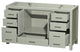 Sheffield 60" Light Green SGL Vanity, No Top, No Sink