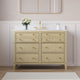 Oak Solid Wood Bath Vanity with White Quartz Top, Soft-Close, CUPC Certified, 48"