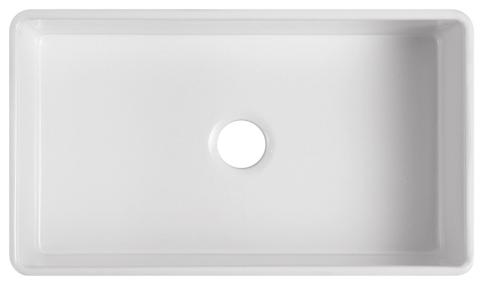 Orvieto Fireclay Farmhouse Kitchen Sink 33x18"