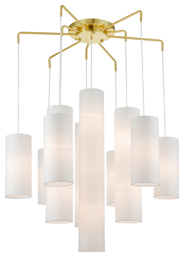 Strathmore 15 Light Satin Brass Foyer Chandelier