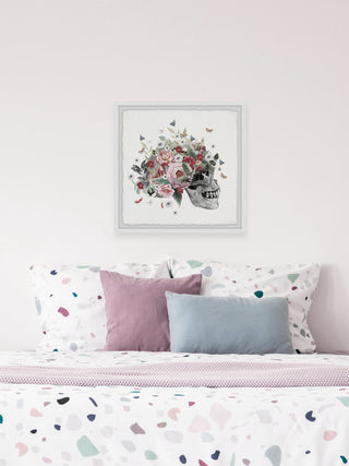 "Mystery Skull" Framed Painting Print