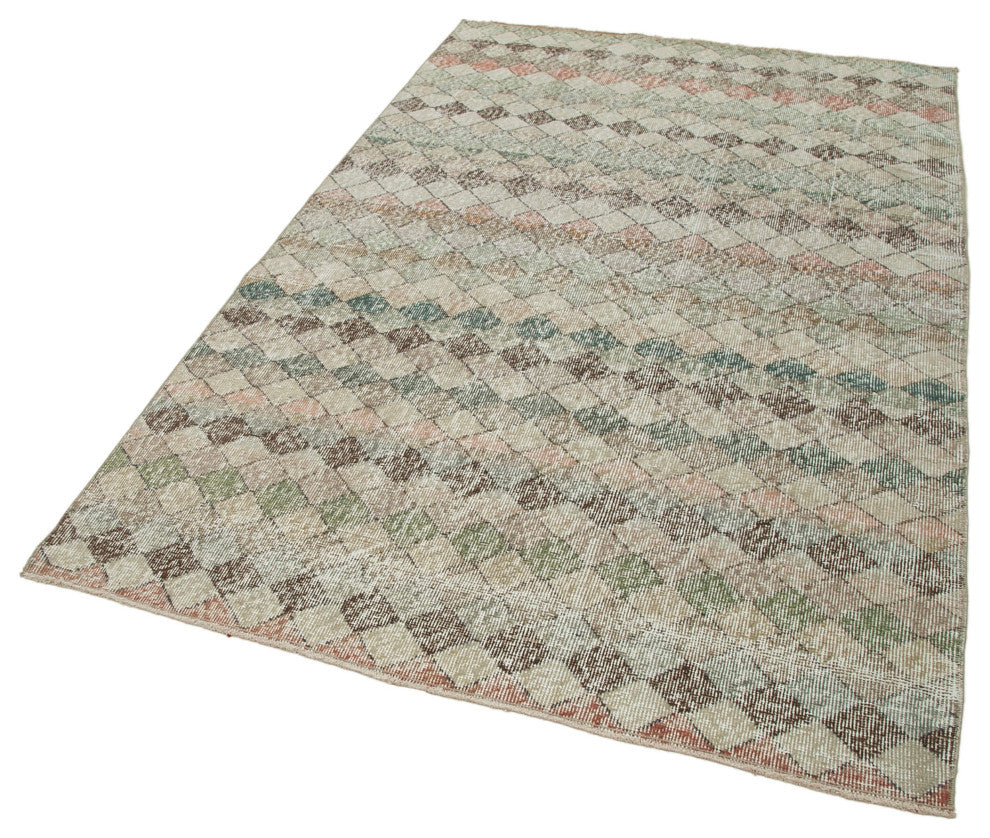 Rug N Carpet - Hand-knotted Oriental 4' 7'' x 7' 2'' Antique Vintage Rug