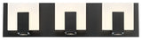 Canmore 3 Light LED Bath Bar Black