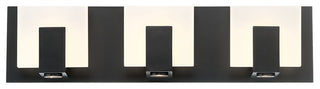 Canmore 3 Light LED Bath Bar Black
