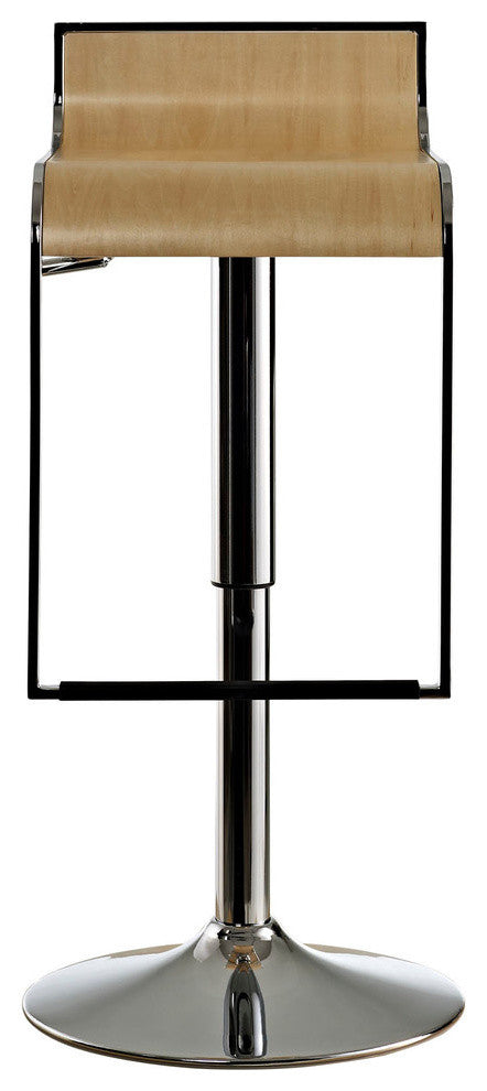 Modern Contemporary Dining Kitchen Wood Bar Stool Natural