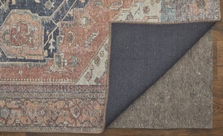 Weave & Wander Prescott Machine Washable Area Rug, Brown/Rust, 5'3"x7'6"