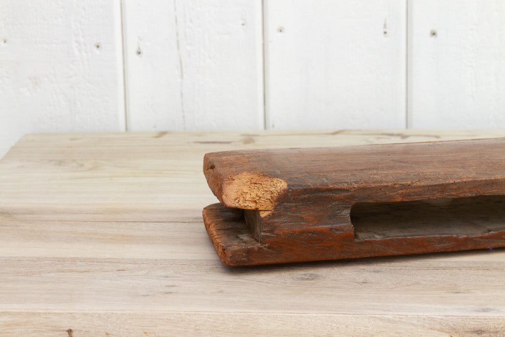 Antique Thailand Loom Paddle Post