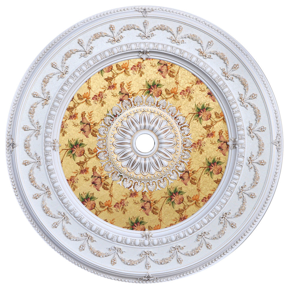 Artistry Lighting, Round 60" Antique White Ceiling Medallion (ART15-CF1-096)
