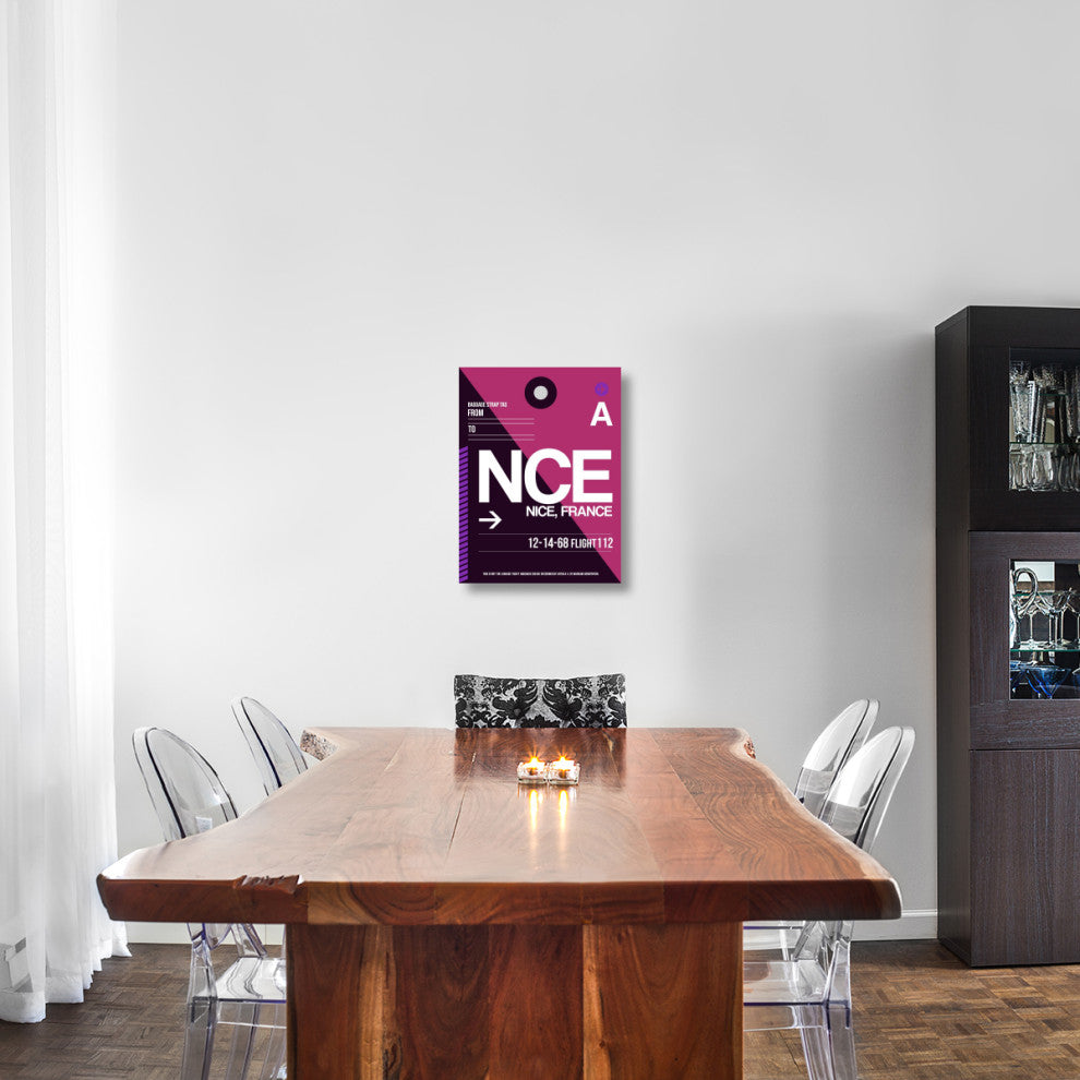 "NCE Nice Luggage Tag 1" Fine Art Print