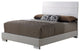 Transitional Style Queen Size Bed With Padded Footboard, White