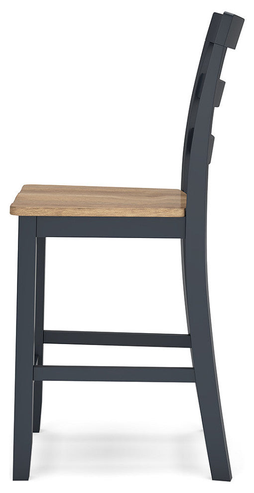 Gesthaven Natural/Blue Counter Height Barstool