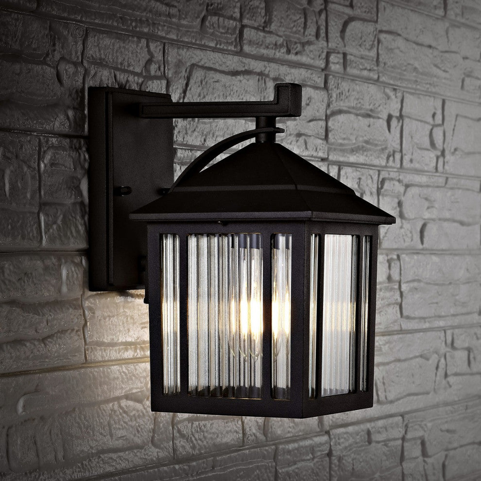 Safavieh Ranzi Outdoor Wall Lantern Black
