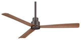 MinkaAire Bronze So Simple 44" 3-Blade Indoor / Outdoor Ceiling Fan w/ Remote