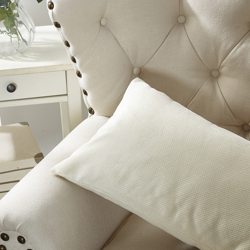 Milliken Plush Pillow Shell 2 Piece Set, Angora, 14" X 26"