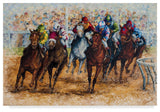 "The Derby" by Sher Sester, Canvas Art, 12"x19"