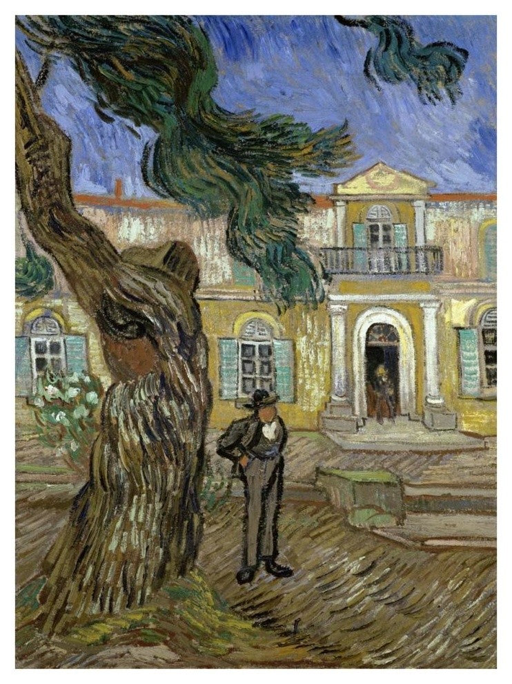 "Tree and Man (Saint Paul Hospital at Saint Remy)" Paper Art, 29"x38"
