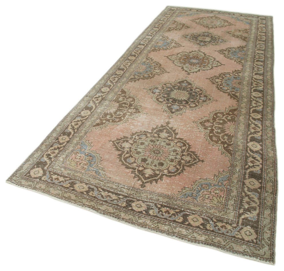 Rug N Carpet - Handmade Anatolian 4' 9" x 12' 3" Antique Runner Rug