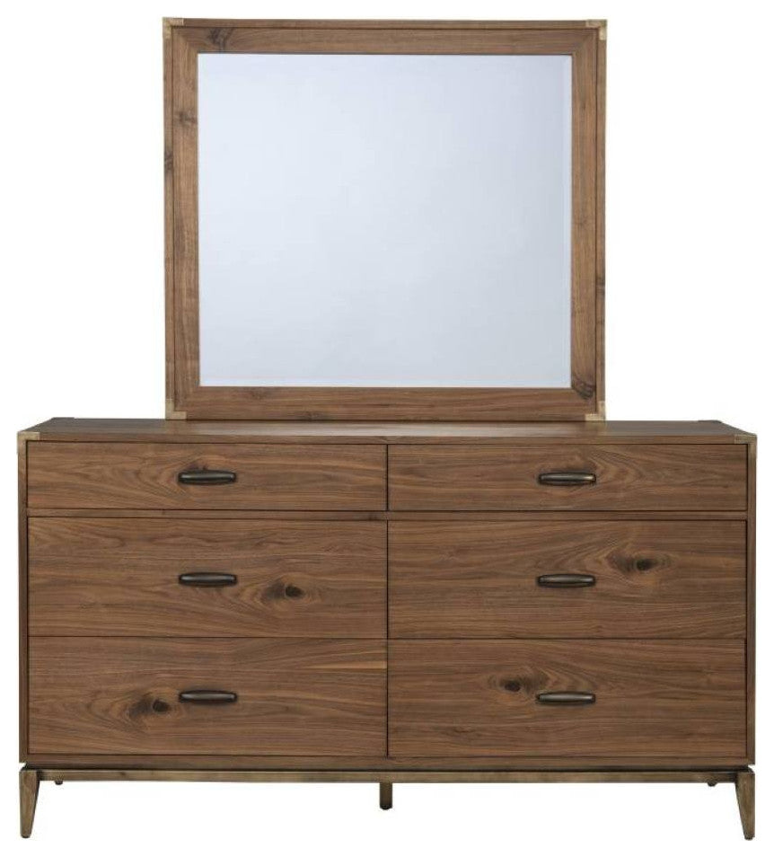 Alistair Mid-Century Walnut Dresser
