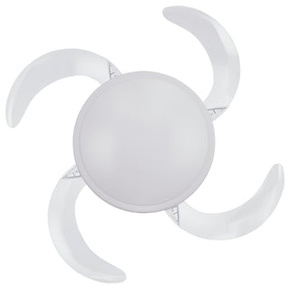 Fanaway Evo2 Retractable 4-Blade Lighting Ceiling Fan, Brushed White