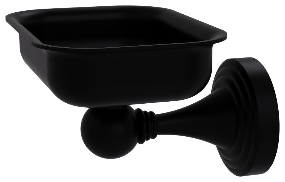 Sag Harbor Wall-Mount Soap Dish, Matte Black